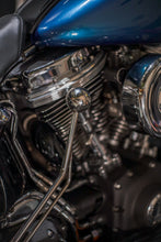 Load image into Gallery viewer, Polished chrome Harley-Davidson Softail engine with center stand actuator
