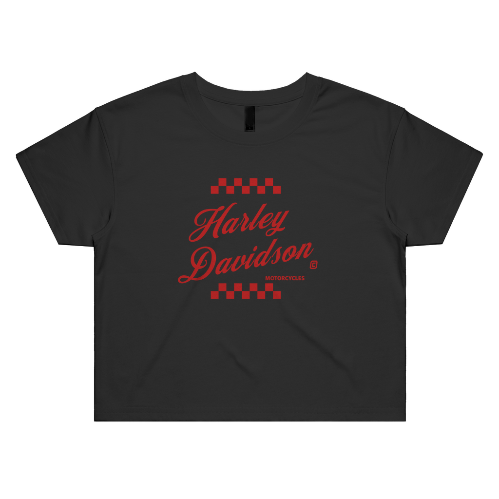 Checkered Womens Crop