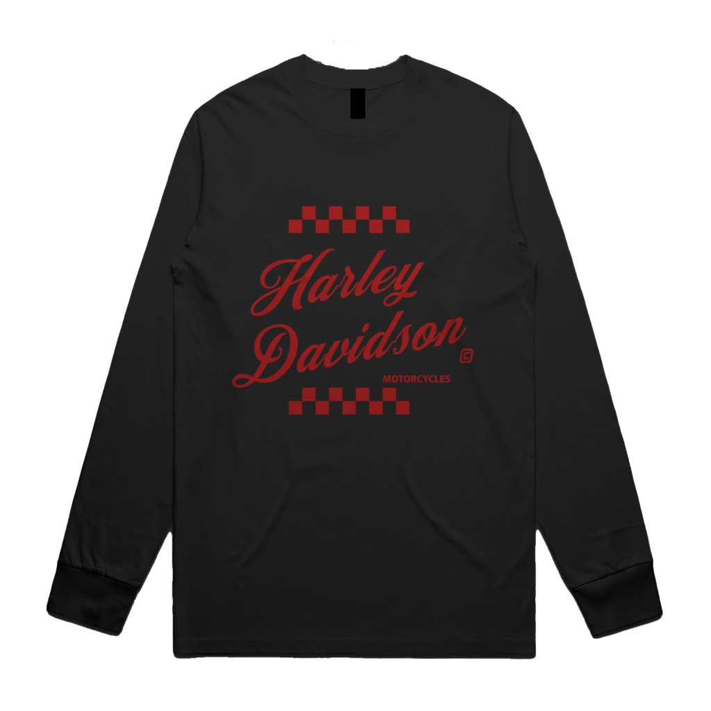 Checkered Unisex Long Sleeve Tee